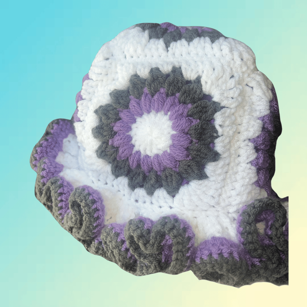 Image of Upgraded Satin Lined Sunburst Ruffle Bucket Hat