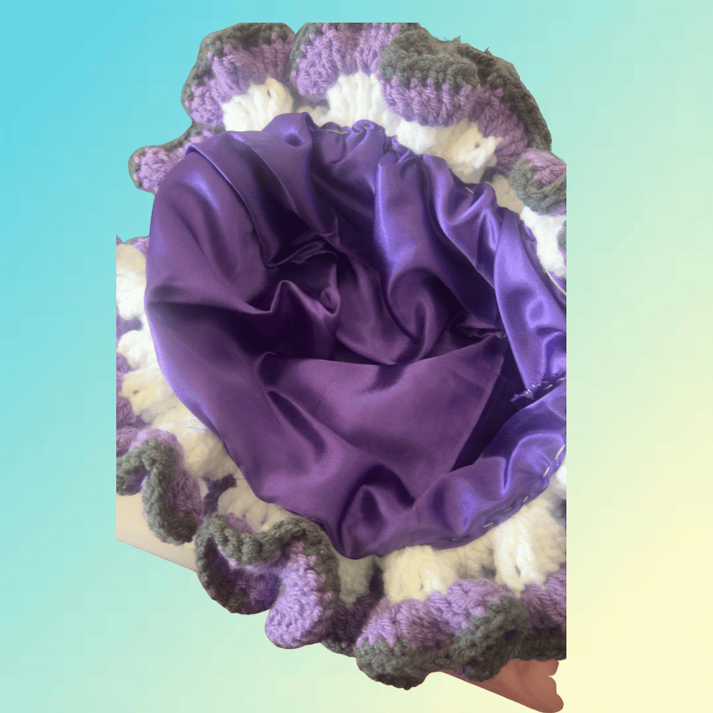 Image of Upgraded Satin Lined Sunburst Ruffle Bucket Hat
