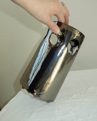 Image 8 of Chrome Cut-Out Vase, Tall