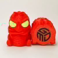 Image 3 of 3d printed gus- red with green glow eyes