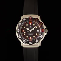 Image 1 of 1990s Zodiac Swiss Formula 36mm Black NOS