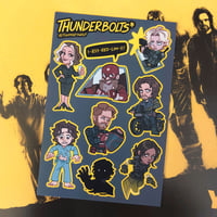 Image 1 of Thunderbolts sticker sheet