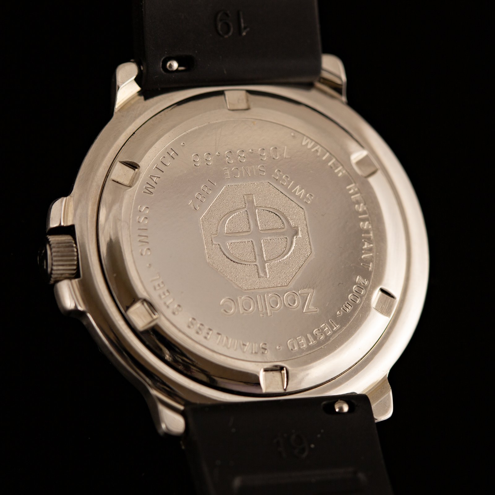 1990s Zodiac Swiss Formula 38mm Full Luminous Dial NOS | Three