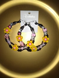 Image 1 of Secret Garden Custom Bamboo Earrings 