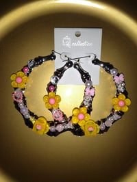 Image 2 of Secret Garden Custom Bamboo Earrings 