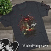 Image 3 of 'Red Inside - Overrun Hospital' Tri-Blend Tee