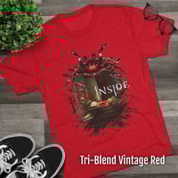 Image 4 of 'Red Inside - Overrun Hospital' Tri-Blend Tee