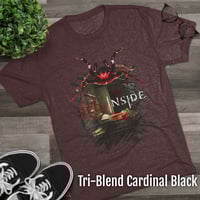 Image 6 of 'Red Inside - Overrun Hospital' Tri-Blend Tee