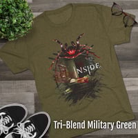 Image 8 of 'Red Inside - Overrun Hospital' Tri-Blend Tee