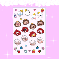 Image 1 of Fast food sticker sheet