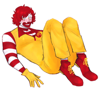 Image 5 of goofy fast food stickers 