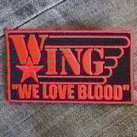Blood Love iron on patch