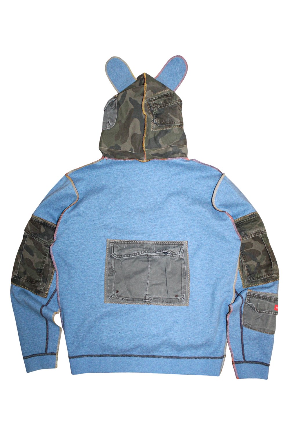 CAMO CARGO BEAR HOODIE (S/M)