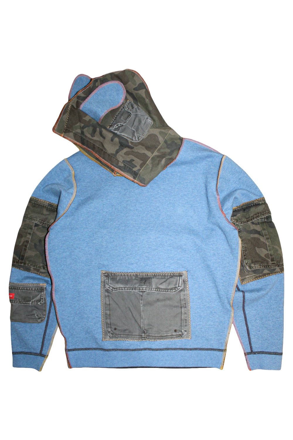 CAMO CARGO BEAR HOODIE (S/M)