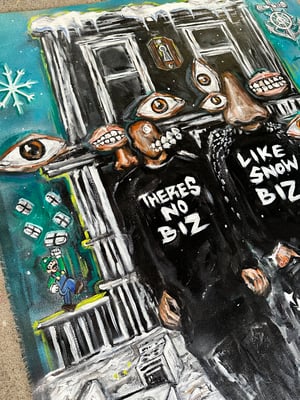 NOSE-BIZ(CLIPSE INSPIRED) ORIGINAL PAINTING 36x45"