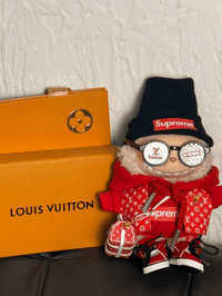 Image 1 of LABUBU Clothes LV X Supreme Red Chic Explorer