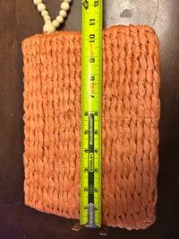 Image 4 of Tiki of the Sacred Flame – Tiki Purse with light up Volcano, Tiki Totem & Tropical Floral Accents