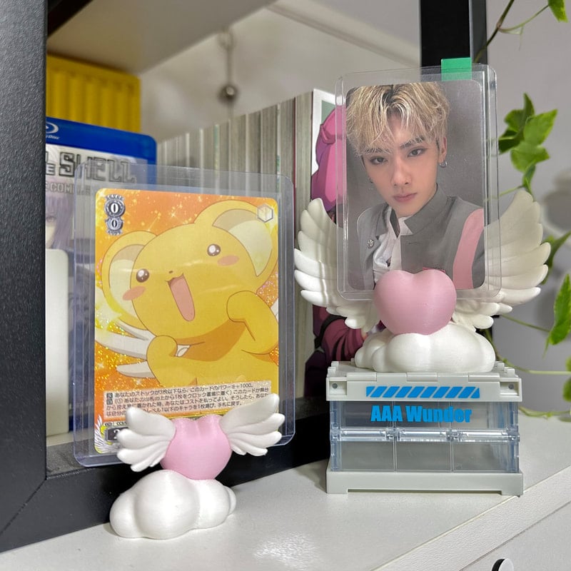 Image of Winged Heart Photo Card Standee