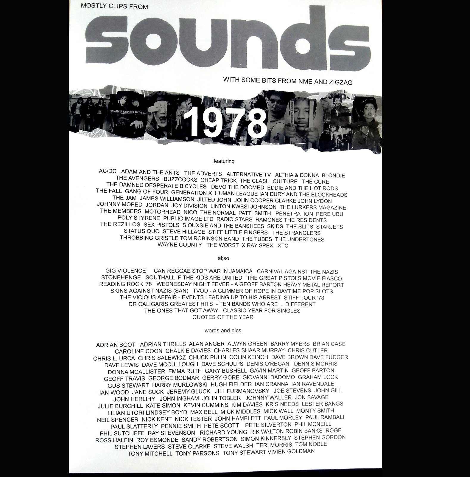 SOUNDS 1978' - BOOK | Amorphous Pieces