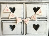 Image 2 of Ceramic Bunting, Love, Home, Hello and Mr & Mrs