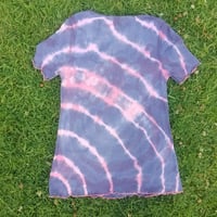 Image 2 of Pink, Purple, and Blue Upcycled Radial Tie Dye T-shirt Size S