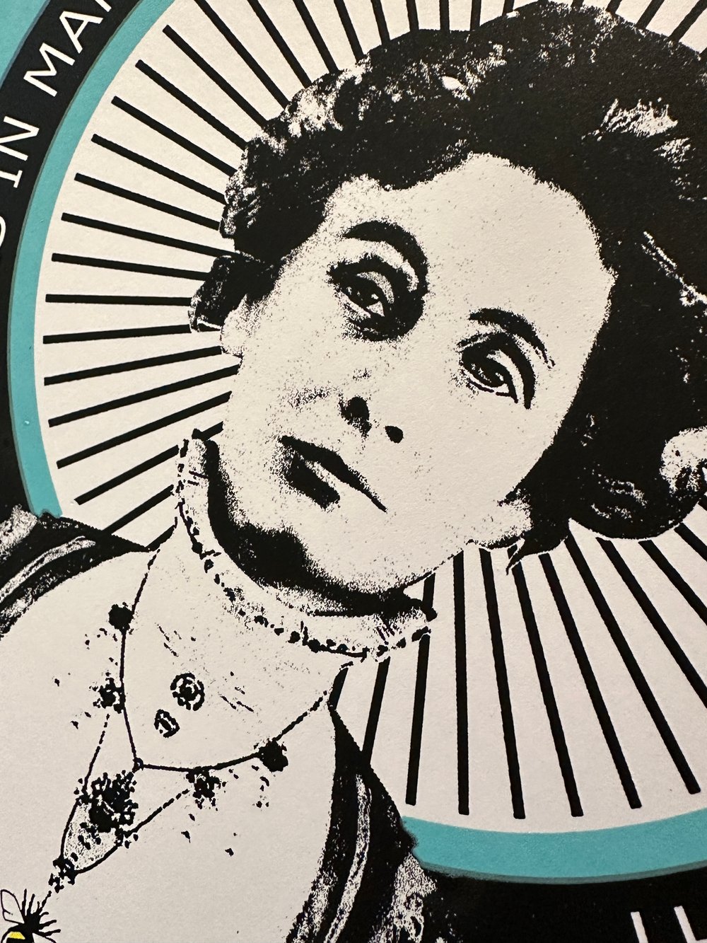 Image of A3 Pankhurst with NEW TEXT screen print