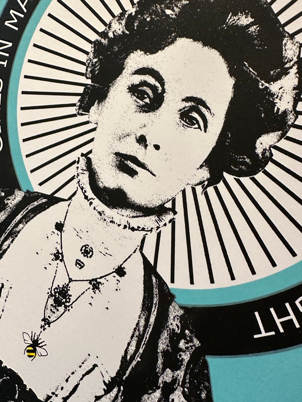 Image of A3 Pankhurst with NEW TEXT screen print