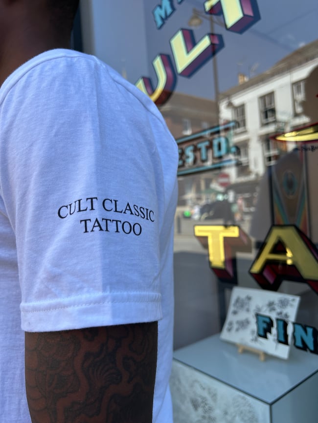 Aaron Hewitt Snake and Blossoms T-shirt