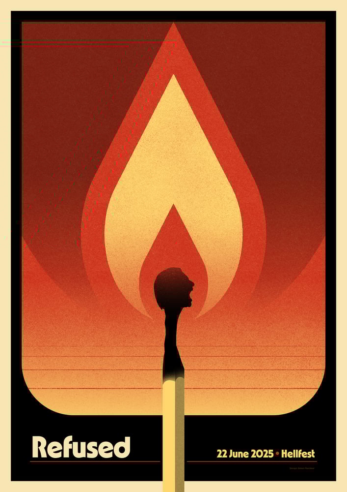 Image of Refused Hellfest 2025 Screenprint