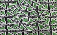 Image 1 of Pack of 25 10x5cm Hibs, Hibernian Green CCS Style Football/Ultras Stickers.