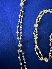 Image 2 of Double beaded gold necklace