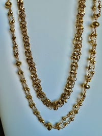 Image 6 of Double beaded gold necklace