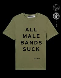 Image 1 of ALL MALE BANDS SUCK t-shirt