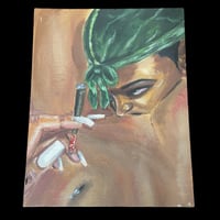 Image 2 of "Breakfast" - Original Painting on Canvas Panel Board