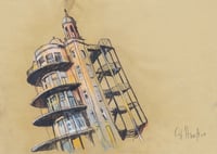 Image 2 of The Old Victoria - Pencil and Soft Pastels on Brown Paper 