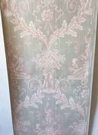Image 4 of 1940s Vintage Sanderson Wallpaper Rolls - 1950s Floral Cherubs Renaissance Traditional (Set of 2)
