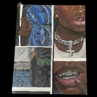 Image 2 of "Boys on the Block" Original Painting on Canvas Panel Board