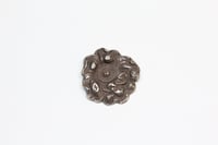 Image 1 of Art Nouveau Sterling Silver Poppy Blossom Brooch - Antique Pin - All Original 1890s Era Brooch