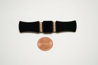 Image 2 of Victorian 14kt Yellow Gold, Carved Onyx Bar Pin, with Seed Pearl Accents - Truly an Exquisite Old...