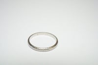 Image 2 of Antique 18k Belais White Gold Pattern Band - Vintage White Gold Pattern Band - Rare, Size 7