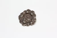 Image 3 of Art Nouveau Sterling Silver Poppy Blossom Brooch - Antique Pin - All Original 1890s Era Brooch