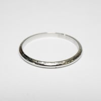 Image 3 of Antique 18k Belais White Gold Pattern Band - Vintage White Gold Pattern Band - Rare, Size 6 1/2
