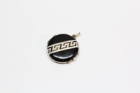 Image 4 of Victorian 14k Gold, Enameled Greek Key Locket - One-of-a-Kind Antique Gold Locket