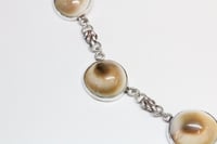 Image 4 of Vintage Artisan Made Sterling Silver, Operculum Necklace - Hand Fabricated