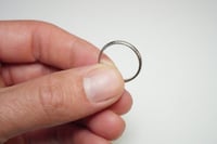 Image 5 of Antique 18k Belais White Gold Pattern Band - Vintage White Gold Pattern Band - Rare, Size 7