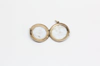 Image 5 of Victorian 14k Gold, Enameled Greek Key Locket - One-of-a-Kind Antique Gold Locket