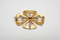 Image 4 of Art Nouveau 14k Gold, Pearl, and Seed Pearls Brooch - Chatelaine Pin - Exquisite and All Original