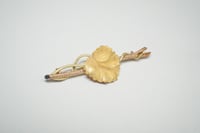 Image 3 of Antique, Victorian 14k Two-Tone Gold Grape Leaf and Branch Brooch - Exquisite Patina