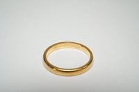 Image 2 of Vintage 22k Yellow Gold Wedding Band - 2.95mm Wide Wedding Band - Lovely High Karat Gold