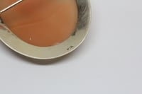 Image 7 of Art Deco 14k Green Gold, Shell Cameo - Beautiful Antique Cameo Brooch